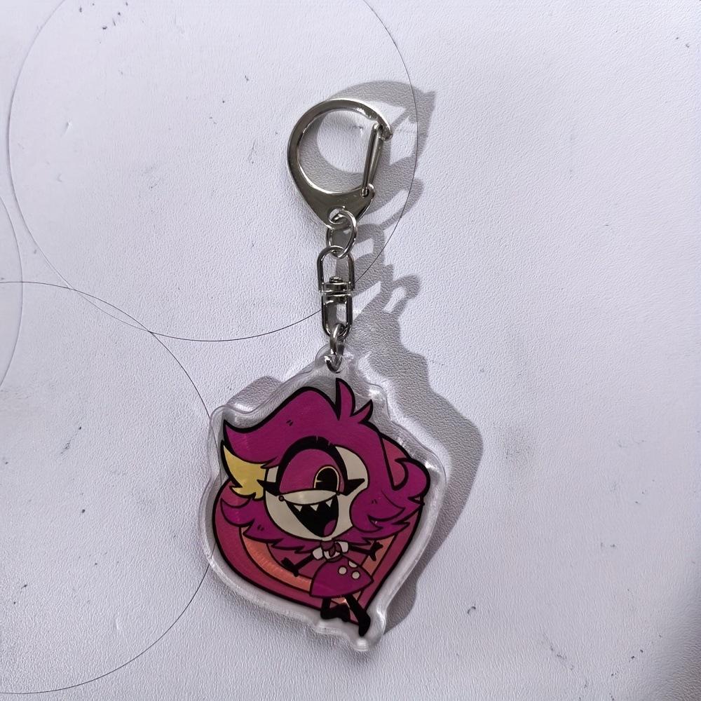 Отель Хазбин, Акриловый брелок, Чарли Чэньсин, Вики, Аластор, Адам, Акриловая подвеска.