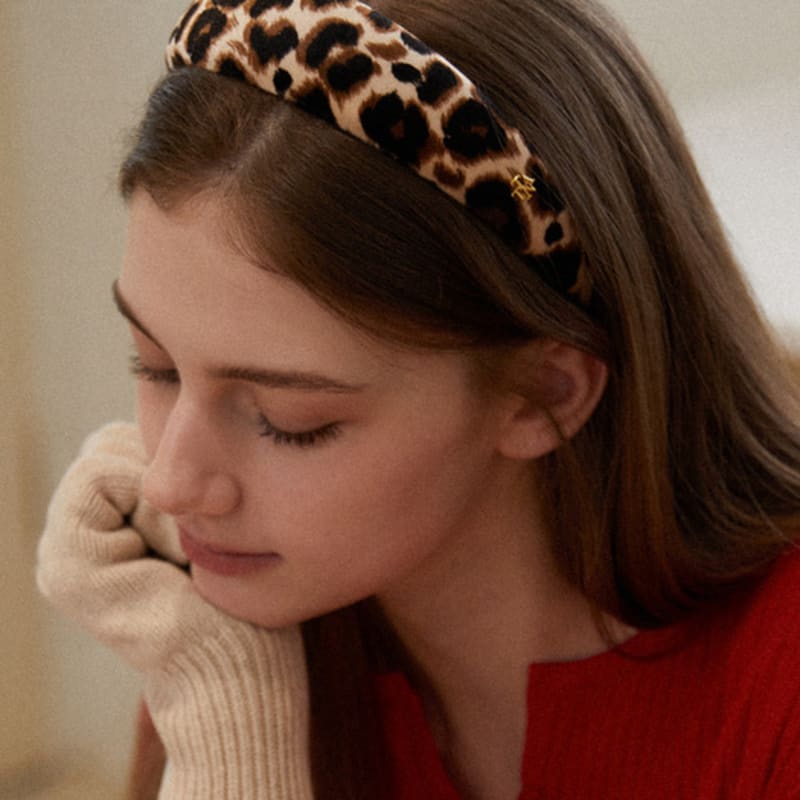 ТАТЬЯНА Вики Леопардовая Повязка для Волос HB2267 LEOPARD BLUE